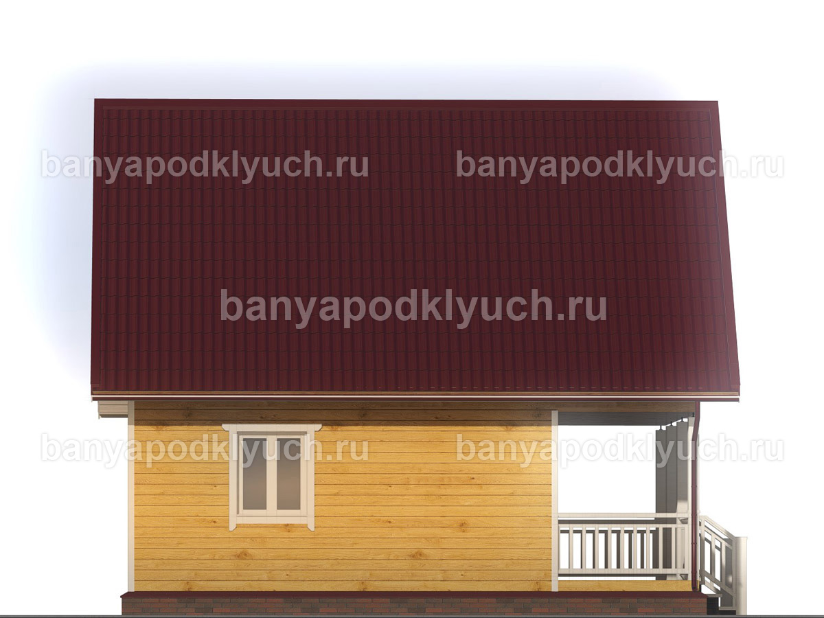 Баня из бруса 8x6 м Баня из бруса 8x6 м