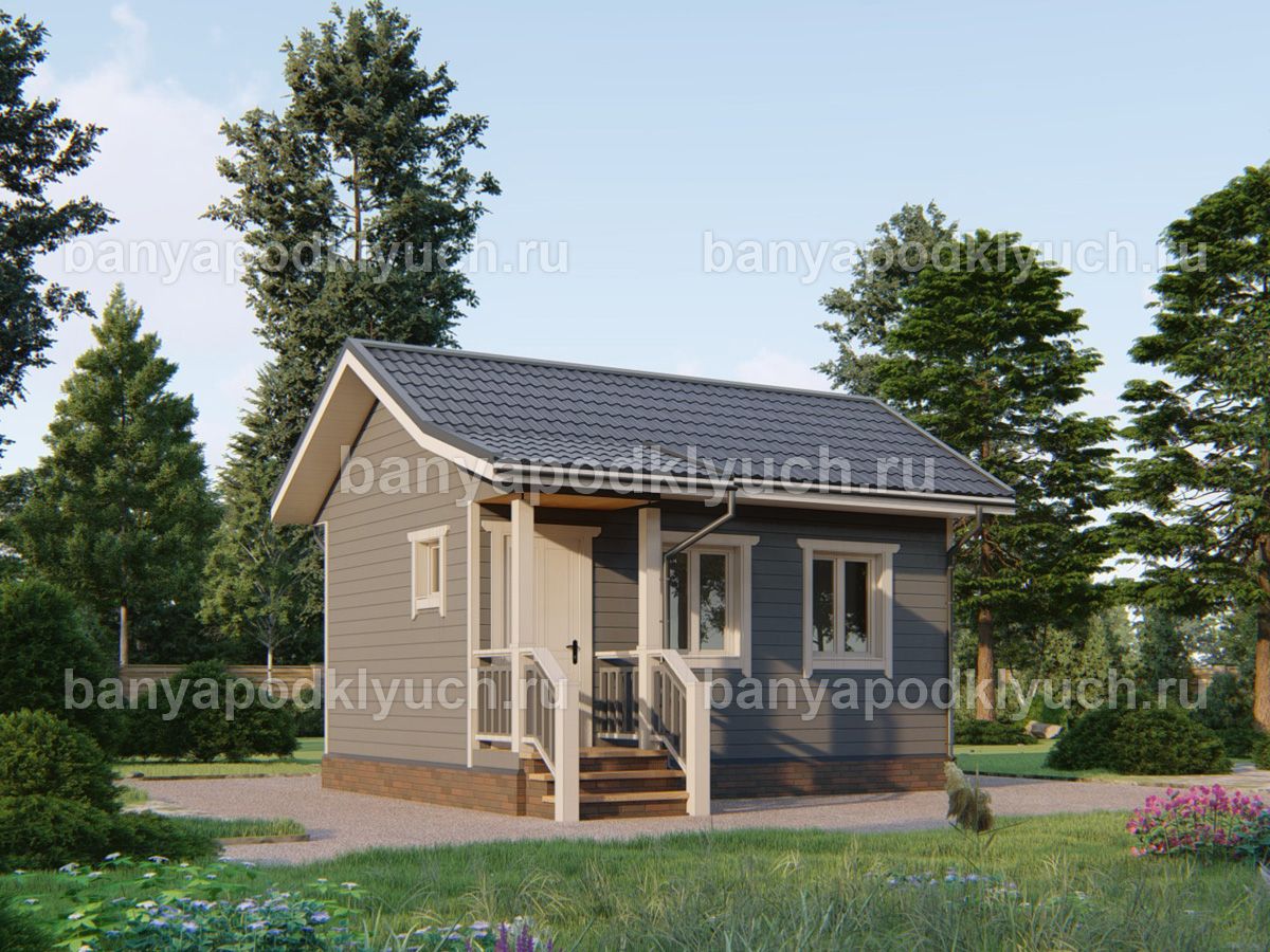 Каркасная баня 6x4 м Каркасная баня 6x4 м
